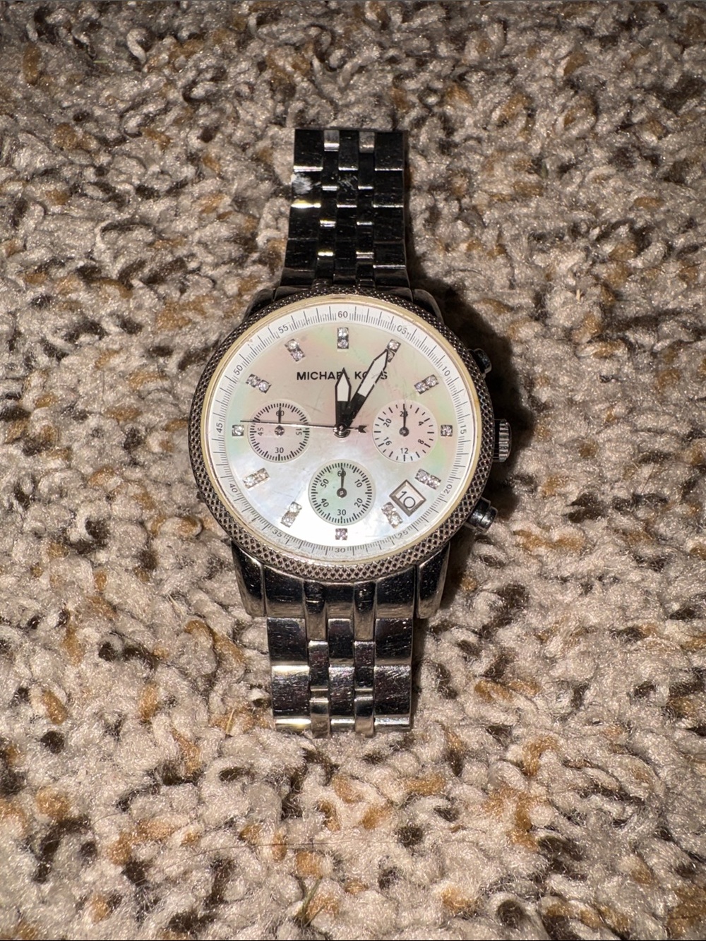 Michael Kors MK5020 Women Silver Stainless Steel Analog Dial Wrist Watch JNA278